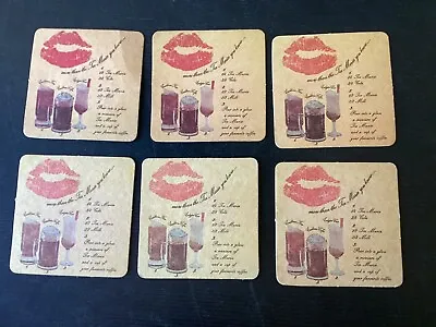 6 X Tia Maria  “ Tia Maria You Know  “  Australian 1980s Issue COASTERS • $2.50