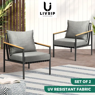 $255.90 • Buy Livsip Outdoor Furniture Setting 2-4 Piece Lounge Dining Set Garden Patio Pool