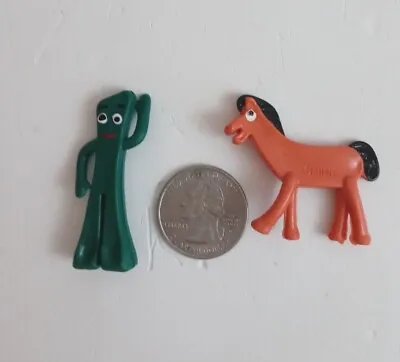 Vintage Gumball Machine Mini Gumby And Pokey Toy Figures 1.75  • $2.99