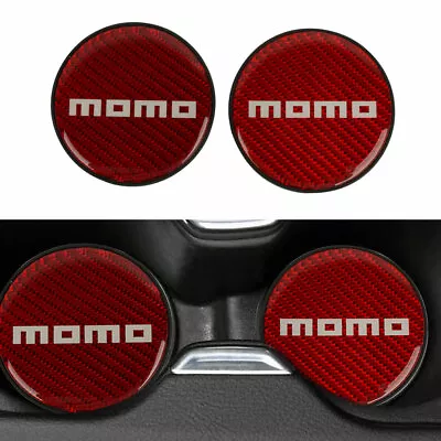 X2 MOMO Carbon Fiber Car Cup Holder Pad Water Cup Slot Non-Slip Mat Universal • $13.88