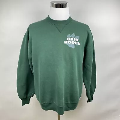 Vintage  Ohio Hoops  Ohio University Bobcats Sweatshirt L Russel Made In USA • $41.97
