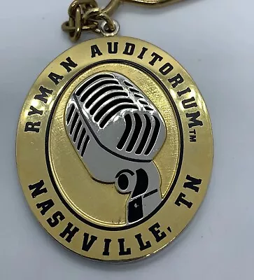 Ryman Auditorium Microphone Keychain Nashville Tennessee Grand Ole Opry Music • $8.90