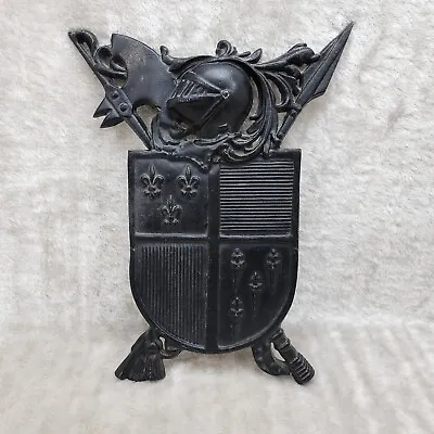 Hoda Knight Coat Of Arms 3D Cast Metal Shield Seal Armor Medieval Wall Decor • $29.99