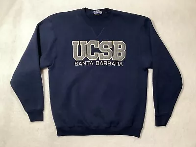 UC Santa Barbara Sweatshirt Campus Collection Pullover Men’s Size Large Blue • $18.99