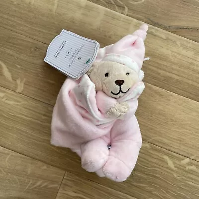 MY BEDTIME BEAR 🐻 PINK BLANKIE TEDDY DOUDOU Comforter Soft Toy 🐻 MOTHERCARE • £24.99