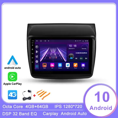 $342 • Buy 9 Android 10 Car Stereo Radio For MITSUBISHI PAJERO Sport/L200/2006+ Triton NAVI