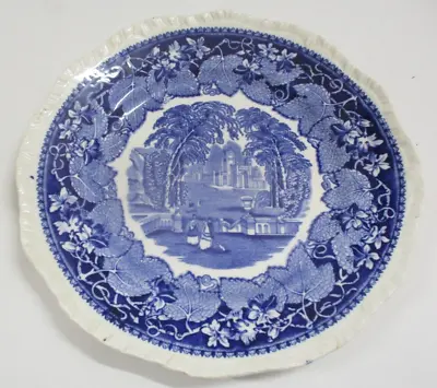 Antique Mason's Ironstone Blue And White 8 3/4   Plate In Vista Pattern C1890 • $19.99