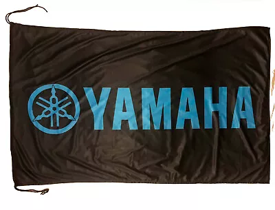 Yamaha-flag Black & Blue Banner Landscape 5 X 3 Ft 150 X 90 Cm • $27.99