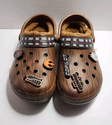 Crocs Star Wars Chewbacca Classic Lined Clogs Men's 8 Women Size 10 NEW  • $63.99