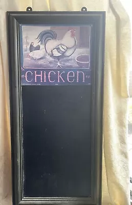 Chalk Board Sign Menu Kitchen Chicken Farmhouse Theme Meal Planner • £7
