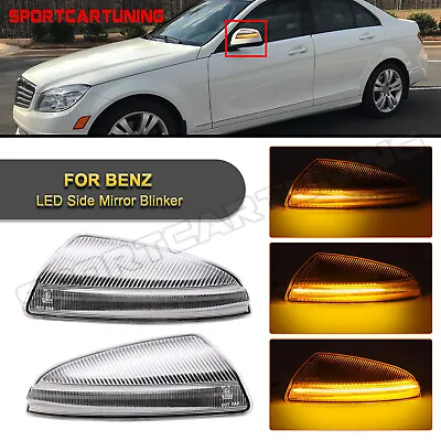 Side Mirror Turn Signal Light For Mercedes Benz C250 C300 C350 C63 AMG 2008-2015 • $59.39