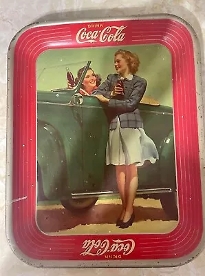 Coca Cola 1942 Vintage Rectangle Serving Tray Very Collectible • $50