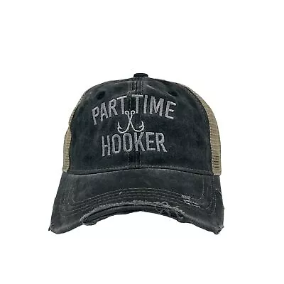 Part Time Hooker Hat Funny Fishing Graphic Novelty Trucker Cap • $7.70