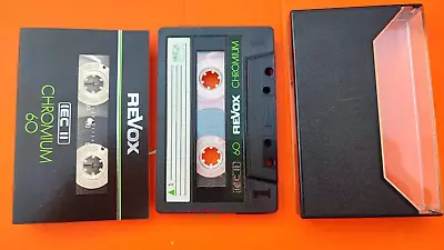 REVOX CHROMIUM CASSETTE IECII Blank Cassette Vintage REVOX TAPE CRO2 • $55.90