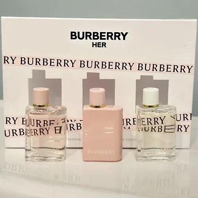 New 3PC Mini BURBERRY Her Collection EDT/EDP Perfume Splash Set~5ml/0.16 Oz Each • $69.99