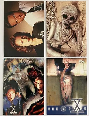 Topps The X-FILES TV Show Promo Cards X4 - Trading Cards Mint PSA • $14.95