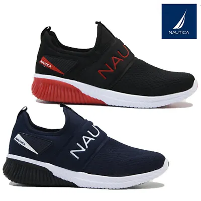 Mens Slip On Casual Walking Running Jogging Sports Gym Trainers Shoes Pumps Size • £12.95