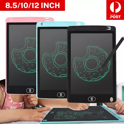8.5 /10 /12  LCD Writing Tablet Drawing Board Doodle Handwriting Pad Digital AU • $6.29
