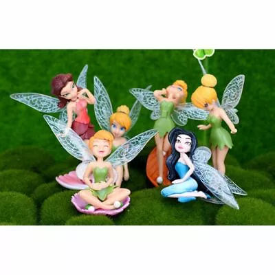 6Pcs Tinkerbell Fairies Princess Action Figures Doll' Toy Kid Children Xmas Gift • £5.76