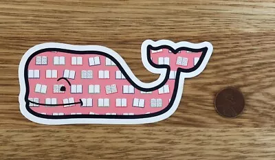 NEW Vineyard VINES Pink SCHOOL Whale STICKER Laptop YETI Car DECAL Library BOOK • $3.99