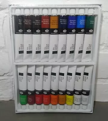 Artists Oil Paints Painting Set Painter Colours 18 Large 21ml Tubes Pictures Kit • £14.89