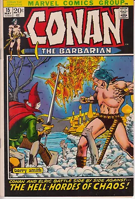 Conan The Barbarian #15 Marvel Comics 1972 FN+ 6.5 Barry Windsor-Smith. Elric! • $35