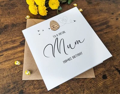 Mum 70th Birthday Card Personalised Card For Mother's 70th Handmade Gift • £3.65