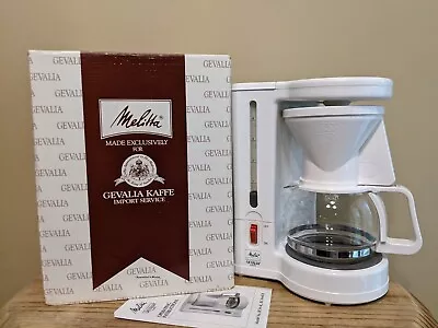 Melitta Gevalia Kaffe 4 Cup Coffee Maker Model BCM-4C White Vintage Compact • $25.99