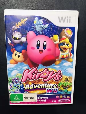 Kirby’s Adventure Wii 2011 Nintendo PAL AUS Genuine Complete With Manual Tested • $70