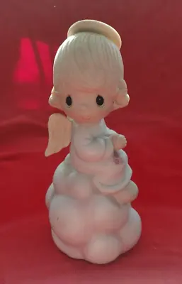 Vintage 1980 PRECIOUS MOMENTS ''My Guardian Angel'' Wind-up Music Box- Lullaby • $6