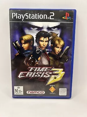 Time Crisis 3 - PlayStation 2 -PS2 (2002 W/manual) Scratched • $19.99