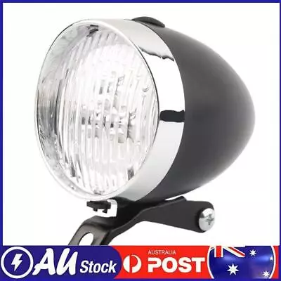 Vintage Bicycle 3LED Front Light Headlight Safety Warning Light (Black) • $11.39