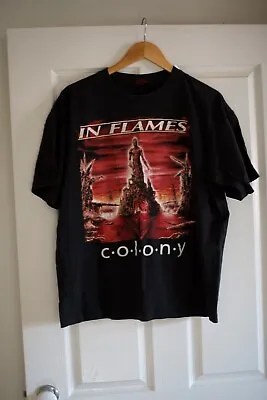 IN FLAMES - Colony - L - Vintage Band Tee - T-Shirt • £75.16