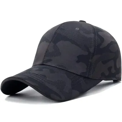 Men Women Military Army Camouflage Baseball Cap Tactical Snapback Hat Outdoor • £7.95