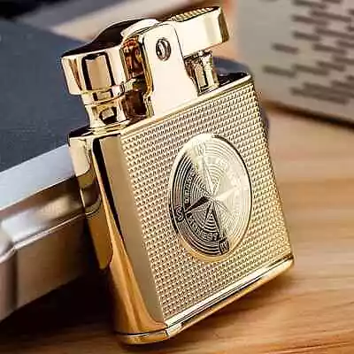 New Windproof Retro Brass Cigar Lighter Cigar Lighter Men Smoking Accessories • $24.55