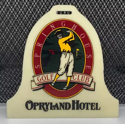 Vintage Opryland Hotel Springhouse Golf Club Bag Tag Golfing Accessory Golfer • $20.54