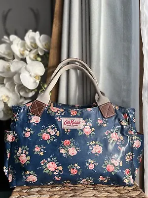 Cath Kidston Handbag Everyday Grab Bag Floral Print Oilcloth • £29