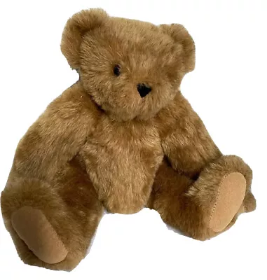 Vermont Teddy Bear 15  Plush Stuffed Animal Jointed Brown Tan • $17.99