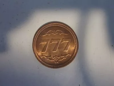 $4.99 • Buy Jackpot 777 One Armed Bandit Good Luck Casino Lucky Token Coin