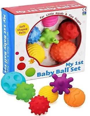 UK 61017 My First Baby Multi Textured Sensory Soft Balls Multicolor Uk • £10.18