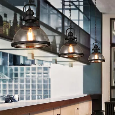 Kitchen Pendant Light Glass Lamp Home Loft Ceiling Light Bar Chandelier Lighting • $114.27