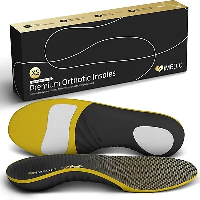 £11.95 • Buy Shoe Insoles Arch Support Men Women Orthotic Plantar Fasciitis Flat Feet Gel UK