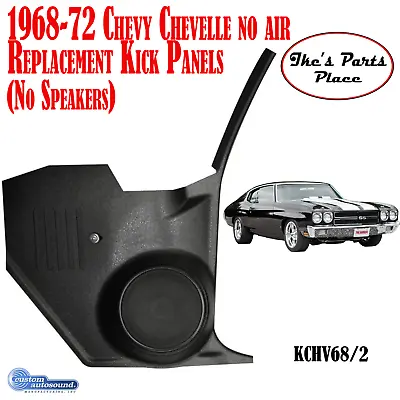 Custom Autosound KCHV682 1968-72 Chevy Chevelle Kick Panels No Speakers • $115.99
