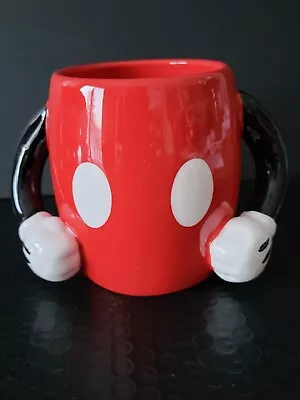 Disney Galerie Mickey Mouse Red Shorts Arms Ceramic Coffee Mug Cup  • $14.99