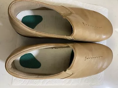 SAS Shoes Mens 11 1/2 WW Tan Step Slip On Loafers Leather Casual • $29.95