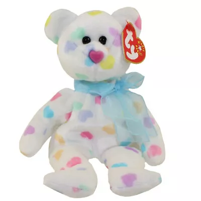 TY Beanie Baby - KISSME The Valentines Bear (8 Inch) - MWMTs Stuffed Animal Toy • $9.89