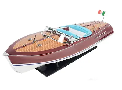 Large Riva Triton Speed Boat Wood Runabout Model 36  Italian Power Motor Yacht • $747.95
