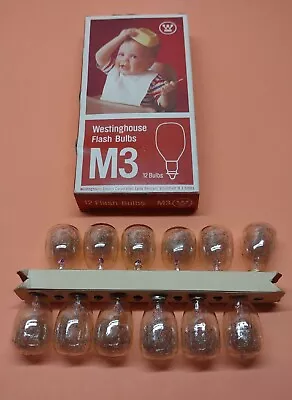 Westinghouse M3 Flash Bulbs 12 Pack New Old Stock • $9.18