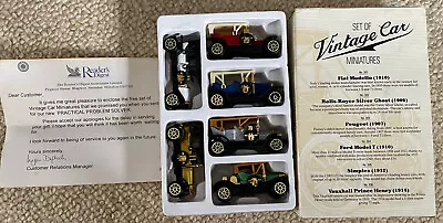 Readers Digest Set Of Vintage Car Miniatures Models Die Cast Classic Rare • £14.99