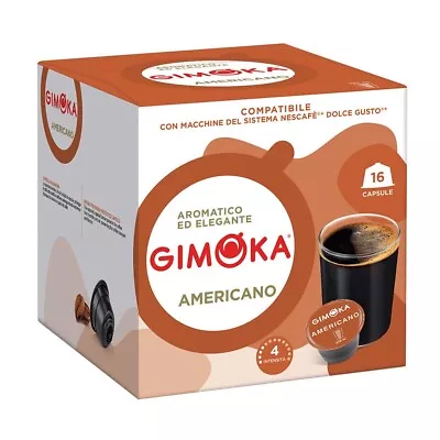 GIMOKA Dolce Gusto AMERICANO Coffee Pods 16ct. /1 Box  SHIPS FREE • $16.49